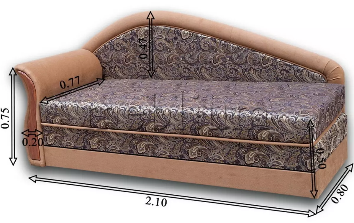 Sofa met een doos voor linnen: kies een vouwbare slaapbank met laden, dubbele en een bank 8978_18