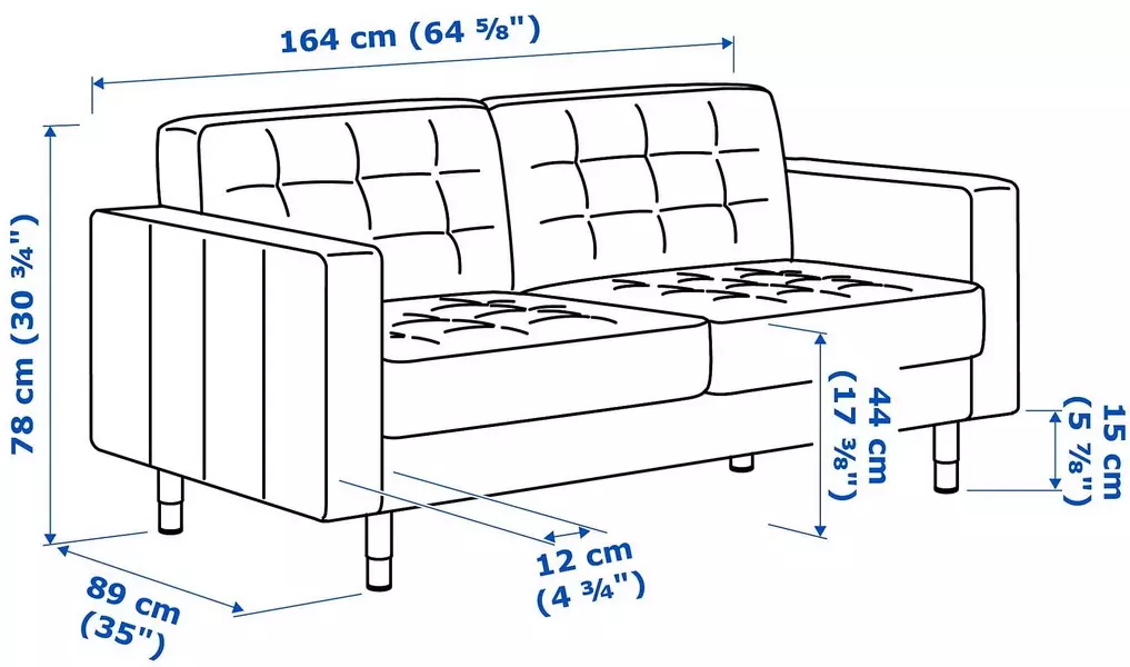 أريكة مع صندوق لبينين: اختيار سرير أريكة قابلة للطي مع أدراج، أريكة مزدوجة وأريكة واحدة 8978_19