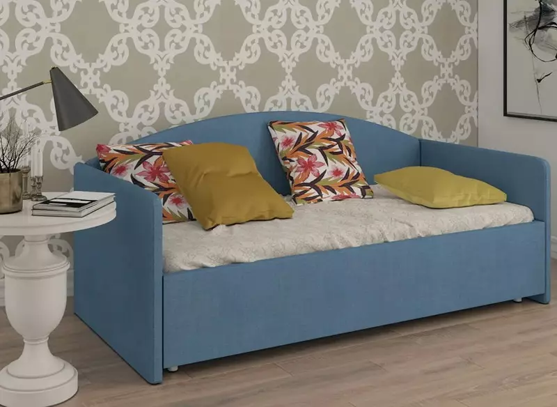 沙發配有床單的盒子：選擇帶抽屜的折疊沙發床，雙人床和單人沙發 8978_20