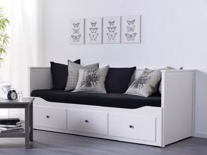 Sofa mit einer Box für Bettwäsche: Wählen Sie ein faltendes Schlafsofa mit Schubladen, Doppel- und Single-Sofa 8978_21