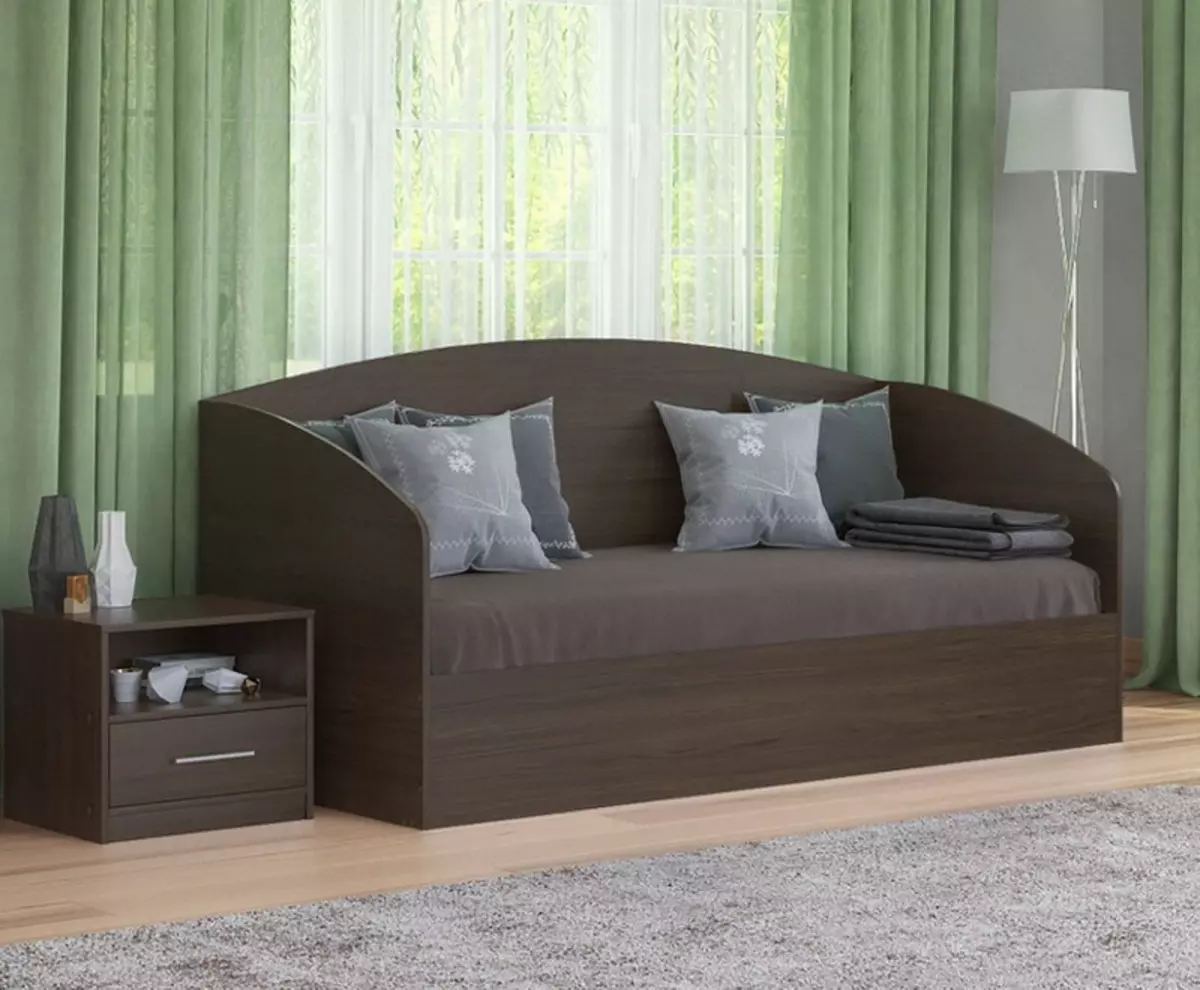 Καναπές με κουτί για λινό: Επιλέξτε ένα πτυσσόμενο καναπέ-κρεβάτι με συρτάρια, διπλό και ενιαίο καναπέ 8978_26