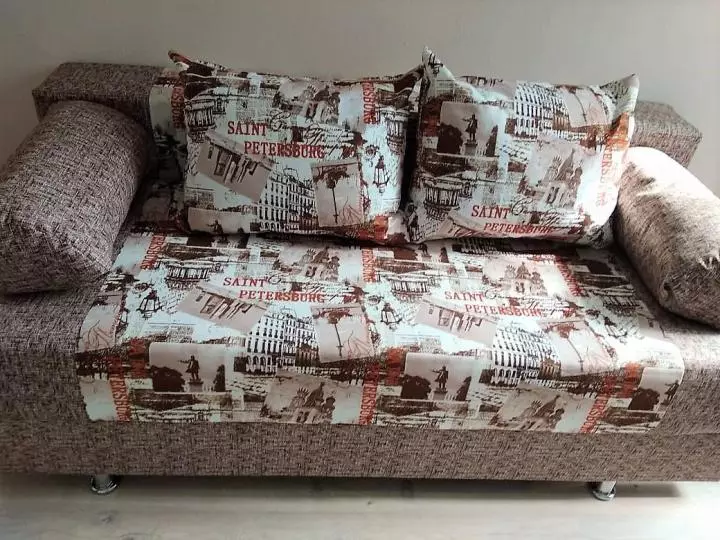 Sofa sareng kotak kanggo linen: Pilih ranjang sofa anu tilepan sareng laci, ganda sareng sofa tunggal 8978_36