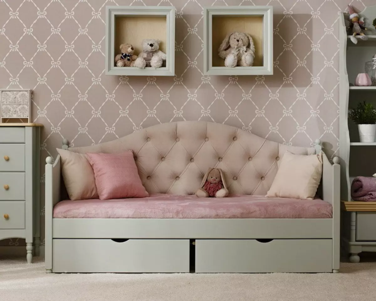 Sofá con una caja para ropa de cama: elija un sofá cama plegable con cajones, sofá cama doble y individual 8978_54