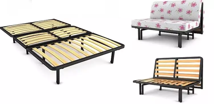 Sofás camas (91 fotos): Como elixir un plegado de cama recta ou modular, con brazos e sen eles? Modelos de 120 cm de ancho e outros tamaños 8979_58