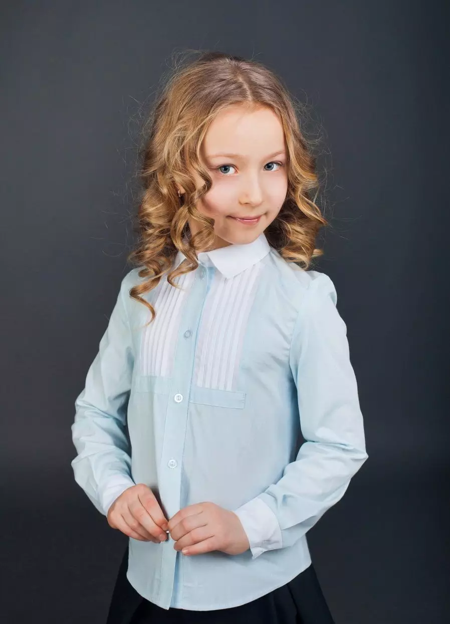 Blusas para meninas para a escola (58 fotos): blusas da escola, modelos elegantes, malha 897_11