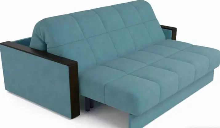 Lille sovesofa: mini og kompakte små sofas-senge 120 cm bred og mere, størrelser af foldemodeller 8989_15