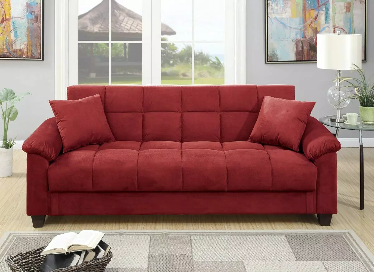 Sofas malefaka (sary 53): Misafidiana sofa malefaka sy tsara tarehy malefaka 8992_38