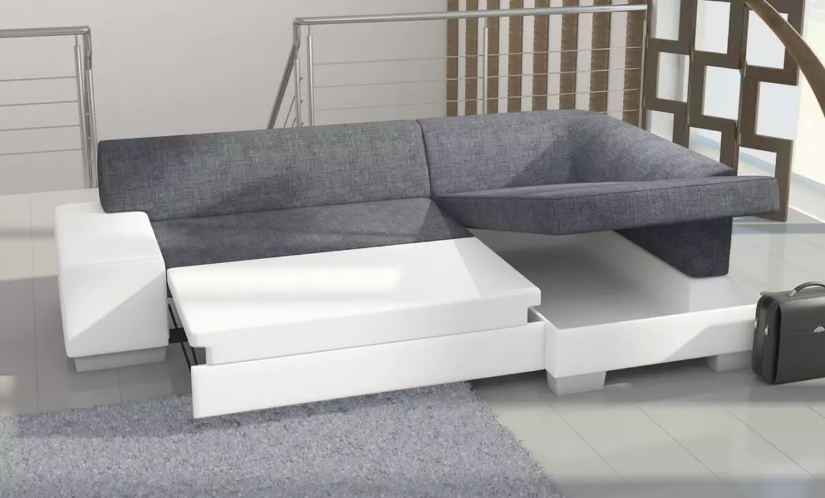 Sofa dengan blok spring bebas: apakah mata air bebas? Sudut, sofa lurus dan modular. Apa yang lebih baik untuk tidur? Ulasan 8994_21