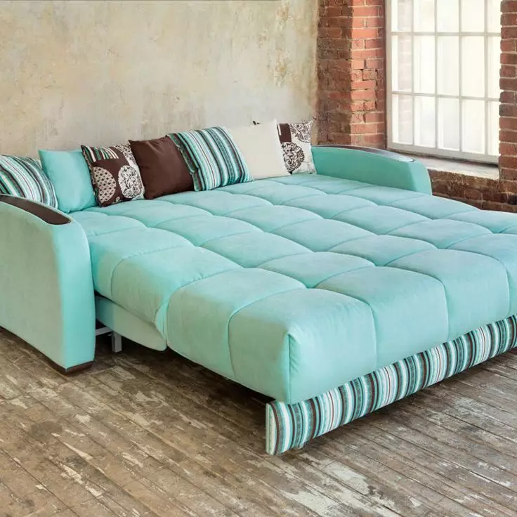 Sofa dengan blok spring bebas: apakah mata air bebas? Sudut, sofa lurus dan modular. Apa yang lebih baik untuk tidur? Ulasan 8994_3