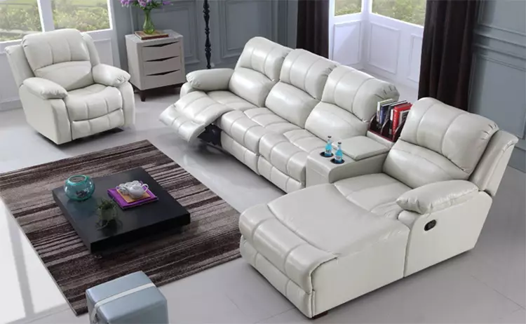 Sofa with a mechanism Adverter: with a sleeping place of corner and straight, with electric advertiser, for home theater, double and triple 8996_19
