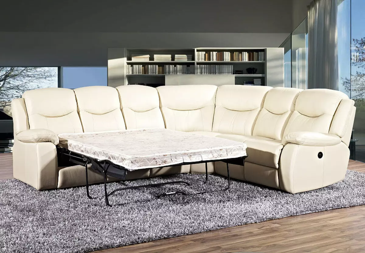 Sofa với một bộ điều thanh cơ chế: Với một nơi ngủ và thẳng, với nhà quảng cáo điện, cho rạp hát tại nhà, đôi và gấp ba 8996_24