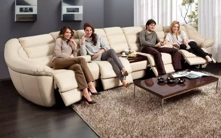 Sofa med en mekanisme Adverter: med en sovende sted for hjørne og lige, med elektrisk annoncør, til hjemmebiograf, dobbelt og tredobbelt 8996_45