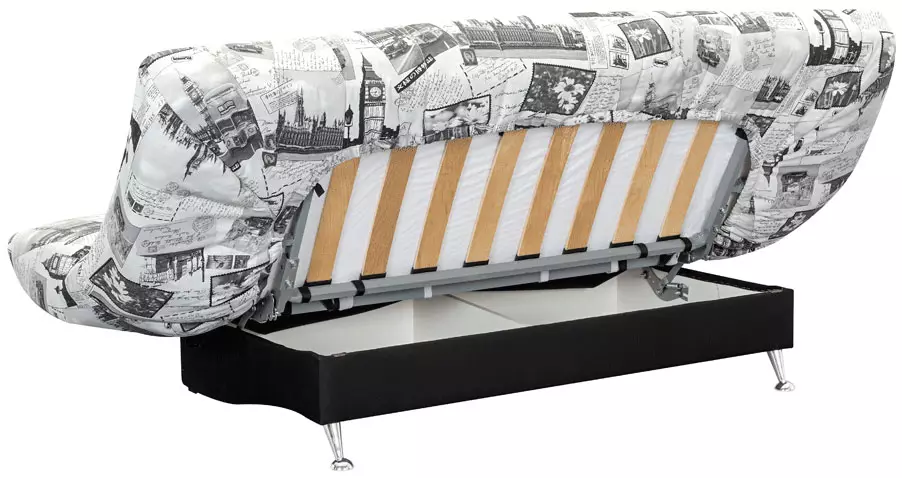 Giường sofa với một tấm nệm chỉnh hình: Chọn để sử dụng hàng ngày Sofa lăn và gấp ghế sofa với lò xo và nệm giải phẫu 8999_36