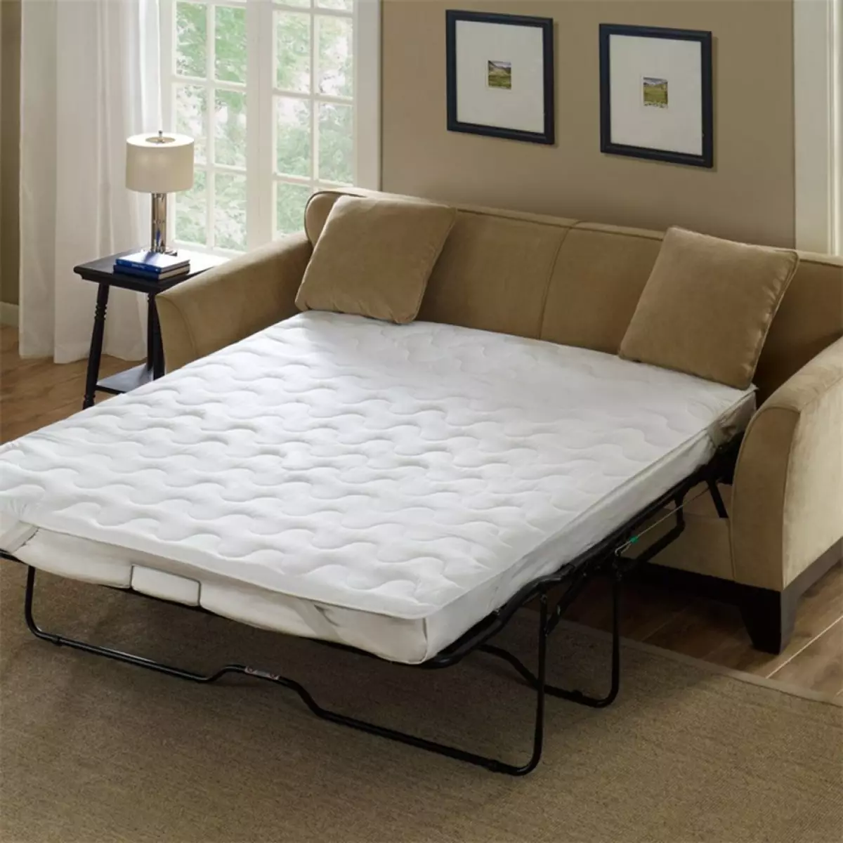 Sofà llits amb matalàs ortopèdic: trieu per a l'ús diari Roll-out i sofàs plegats amb matalàs de primavera i anatòmica 8999_8