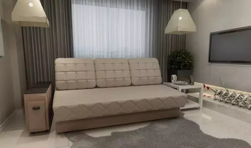 Tilepan Double Sofas: ukuran, milih hiji sofa tilepan 2-seater 9015_11