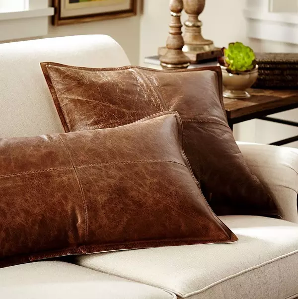 Bantal untuk sofa (56 gambar): Hiasan besar dan kecil bantal lembut pada sofa yang mendalam, saiz standard, segi empat tepat dan bulat 9016_21