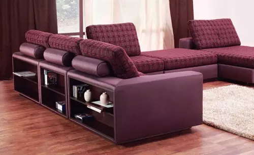 沙发带搁板（56张照片）：角落架的架子型号，从上方，后侧和侧面，高架和背光，其他型号。尺寸 9019_20