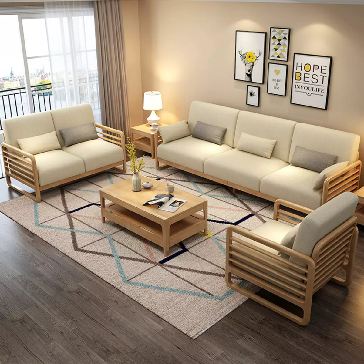木製沙發：從一系列松樹和山毛櫸，框架和木製的模型，背部，折疊角和直的未統帥沙發 9023_40