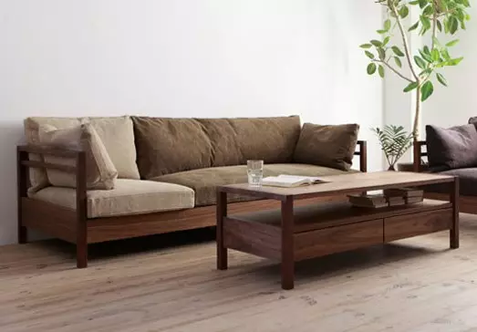 sofás de madera: a partir de una matriz de pino y haya, los modelos en el marco y de madera con espalda, plegable sofás angulares y rectos unprofinal 9023_53