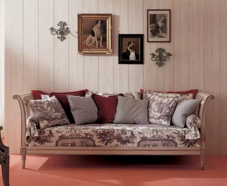sofás de madera: a partir de una matriz de pino y haya, los modelos en el marco y de madera con espalda, plegable sofás angulares y rectos unprofinal 9023_58