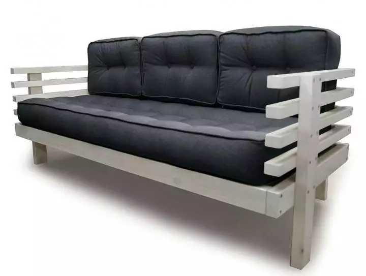 sofás de madera: a partir de una matriz de pino y haya, los modelos en el marco y de madera con espalda, plegable sofás angulares y rectos unprofinal 9023_63