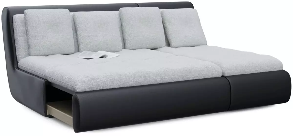 Ъглови дивани с Dolphin механизъм: разтегателен диван с голямо място за спане и без подлакътници, в стила на съвременната и други 9028_10
