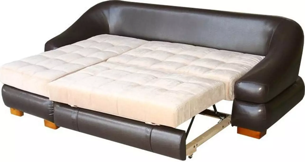 Hjørne sofaer med delfin mekanisme: en sovesofa med et stort soveplass og uten armlener, i stil med moderne og andre 9028_26