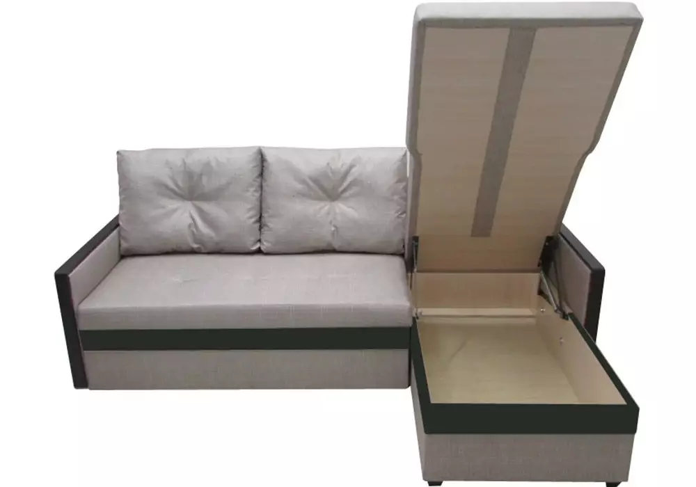 Kaum sofas nrog Dolphin Mechanism: Lub rooj zaum txaj nrog lub qhov chaw pw thiab tsis muaj armrests, hauv cov style ntawm niaj hnub thiab lwm yam 9028_28