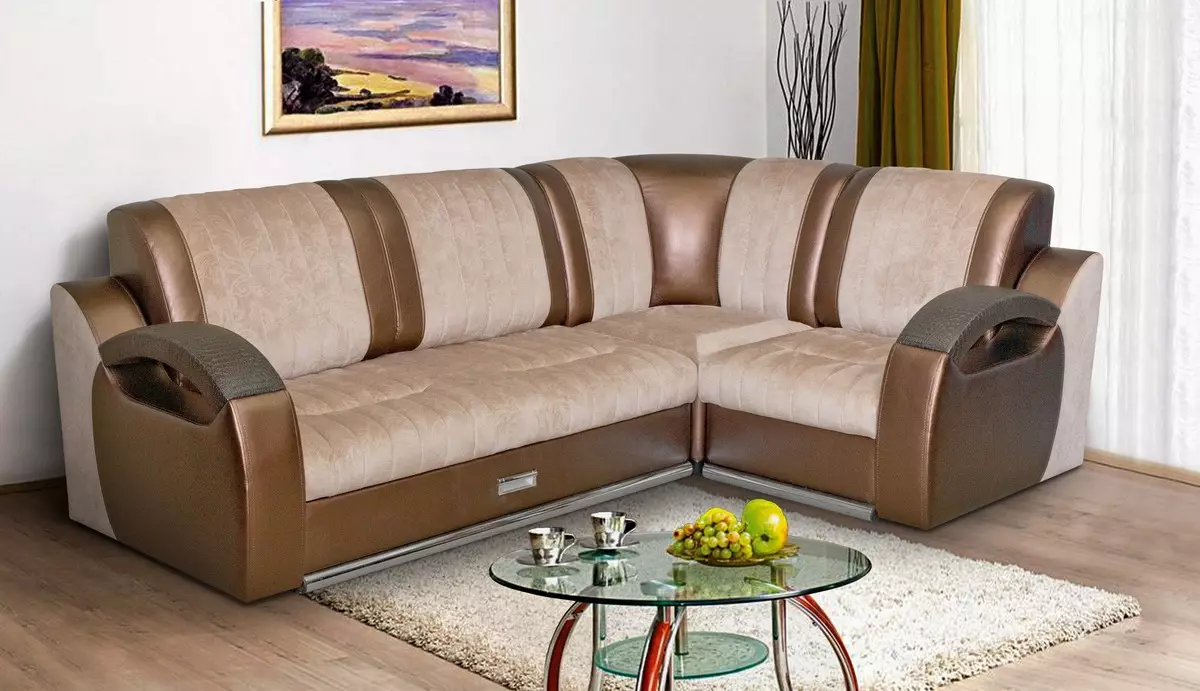 Ъглови дивани с Dolphin механизъм: разтегателен диван с голямо място за спане и без подлакътници, в стила на съвременната и други 9028_44