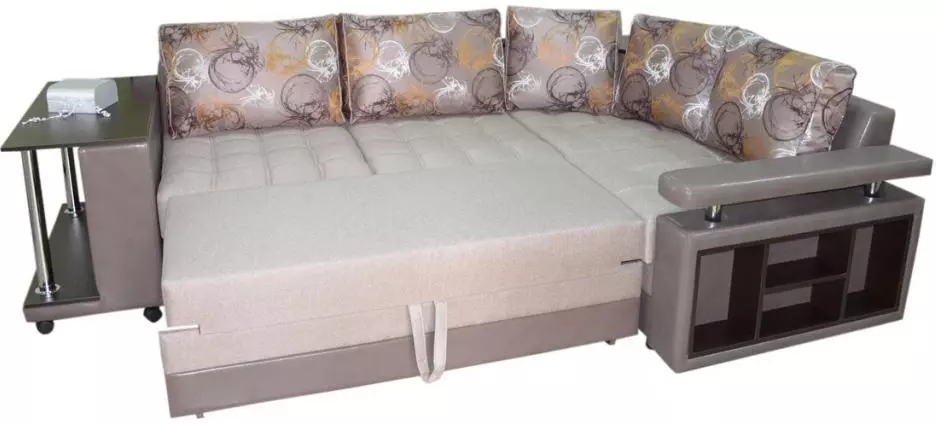Ъглови дивани с Dolphin механизъм: разтегателен диван с голямо място за спане и без подлакътници, в стила на съвременната и други 9028_6