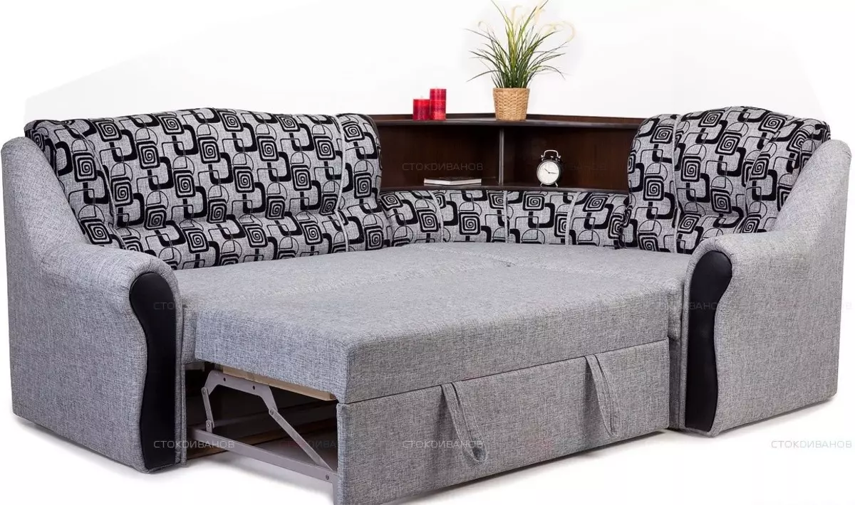 Ъглови дивани с Dolphin механизъм: разтегателен диван с голямо място за спане и без подлакътници, в стила на съвременната и други 9028_8