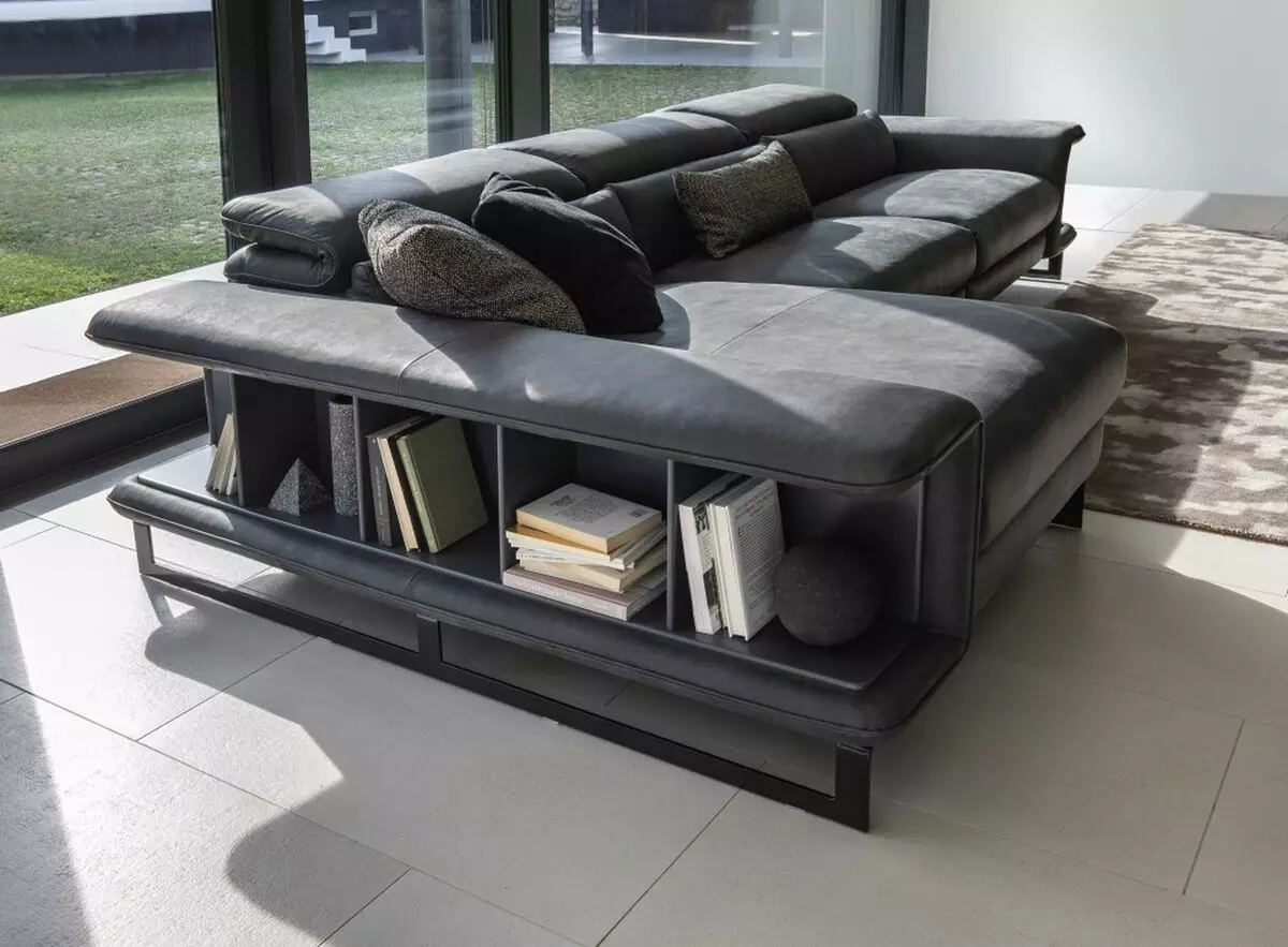 Sofa theo phong cách công nghệ cao (39 ảnh): Chọn ghế sofa góc với thiết kế hiện đại, giống mô hình, màu sắc hiện tại 9044_11