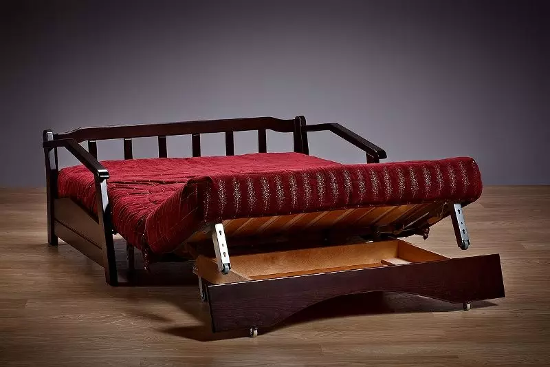 Πτυσσόμενο διπλό καναπέ: Επιλέξτε ένα κρεβάτι μετασχηματιστή μετασχηματιστή, συρόμενη και με μηχανισμό ανύψωσης 9046_22