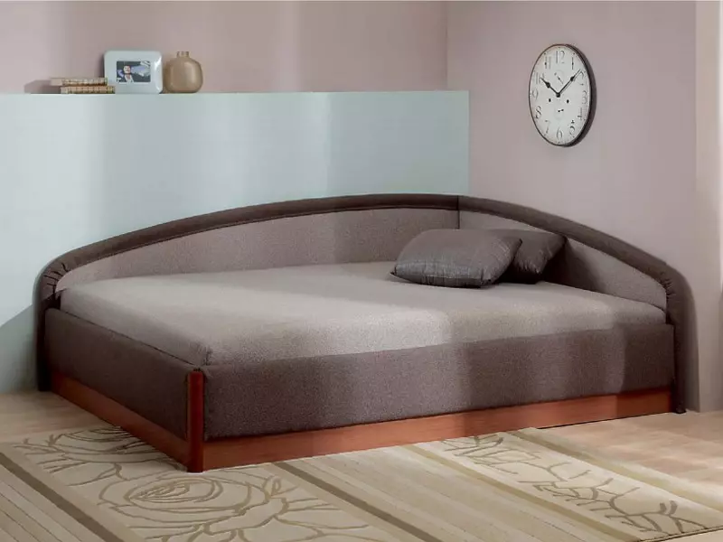 Folding dobbel sofa: Velg en sengstransformator seng, glidende og med en løftemekanisme 9046_6