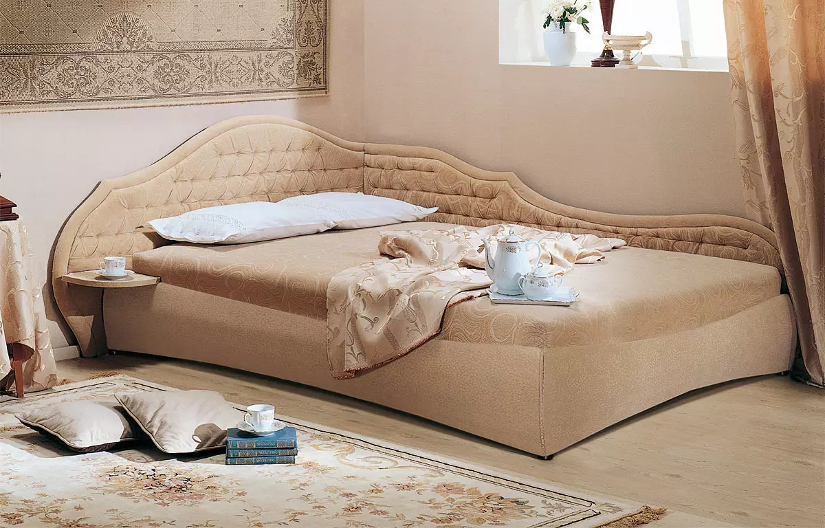 Πτυσσόμενο διπλό καναπέ: Επιλέξτε ένα κρεβάτι μετασχηματιστή μετασχηματιστή, συρόμενη και με μηχανισμό ανύψωσης 9046_9