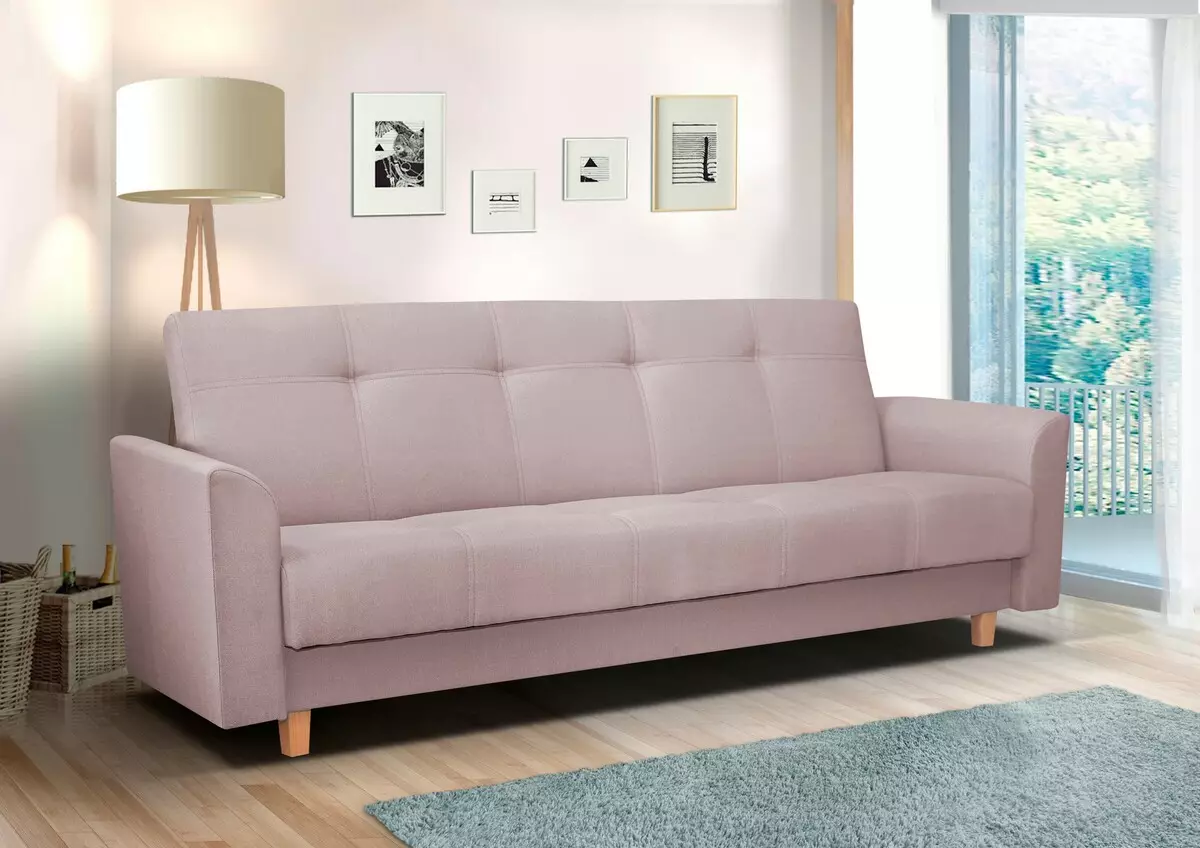 Sofa amben saben dina kanggo nggunakake saben dina (79 foto): Cara milih model kanggo turu saben dinane? Katon sofas paling apik kanthi kasur 9048_37