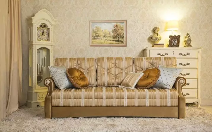 Sofa amben saben dina kanggo nggunakake saben dina (79 foto): Cara milih model kanggo turu saben dinane? Katon sofas paling apik kanthi kasur 9048_74