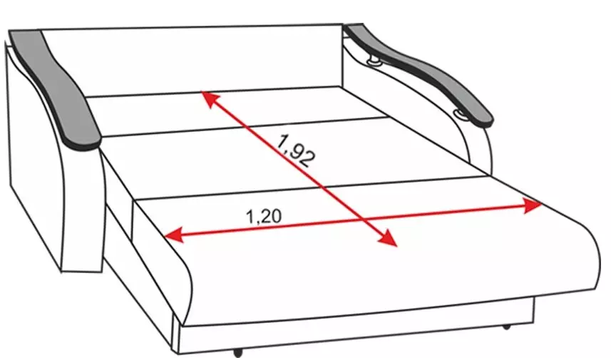 床垫警戒线沙发：骨科和Spring，折叠式二节和解剖学模型 9052_18