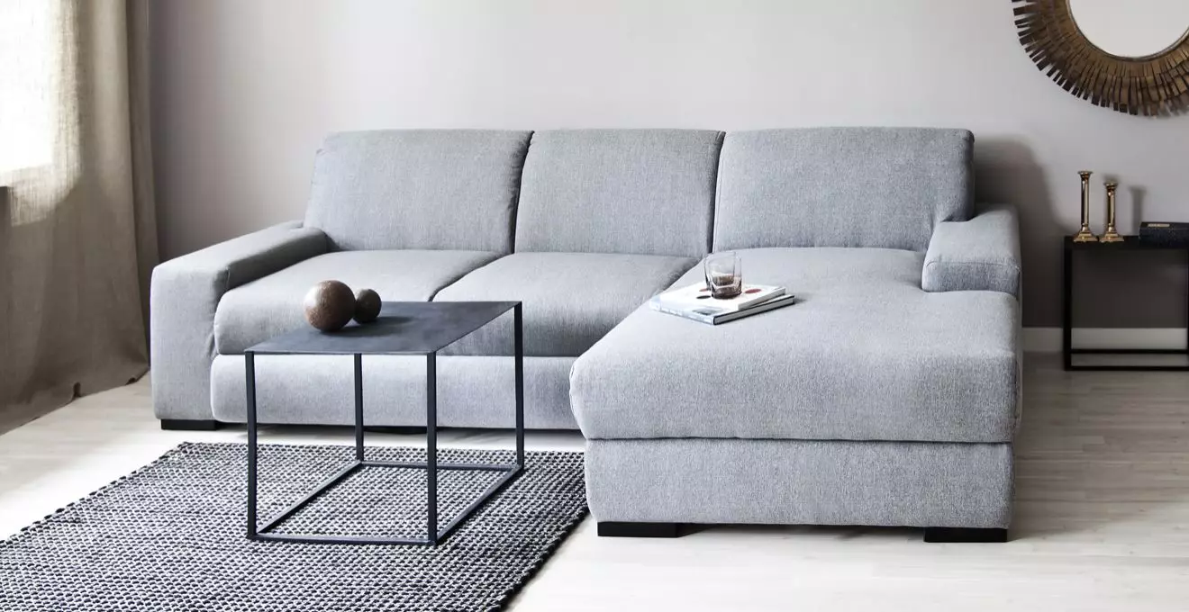 Minimalism Sofa (36 photos): Choose the corner and straight, Fuchsia colors and other modern models 9053_15