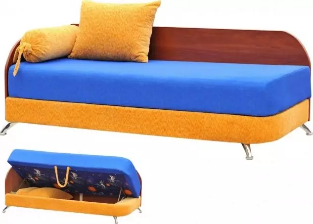 Sofa na may orthopedic mattress at isang kahon para sa linen: 120x190 cm at iba pang mga laki. Paano pumili ng isang modelo? 9055_21