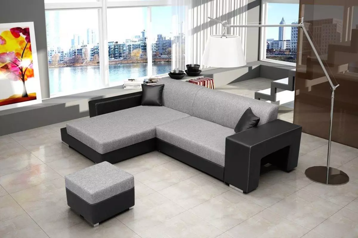 Sofa ngủ (87 ảnh): Chọn rộng 160 cm trong phòng, kích thước 160x200, 200x200 và 180x200, giường sofa với lưng cao và ghế sofa-ghế sofa 9066_11