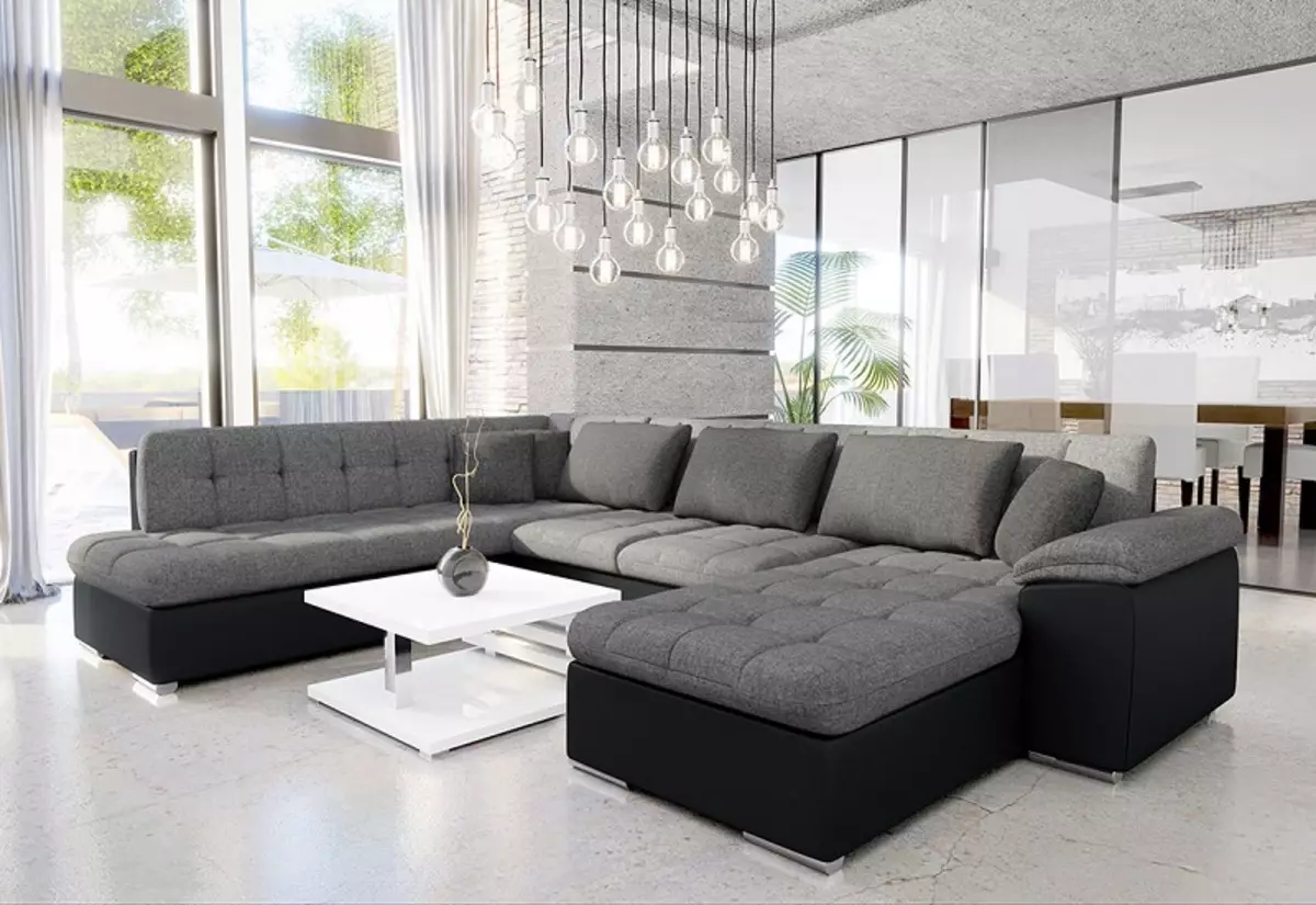 Sofa ngủ (87 ảnh): Chọn rộng 160 cm trong phòng, kích thước 160x200, 200x200 và 180x200, giường sofa với lưng cao và ghế sofa-ghế sofa 9066_12