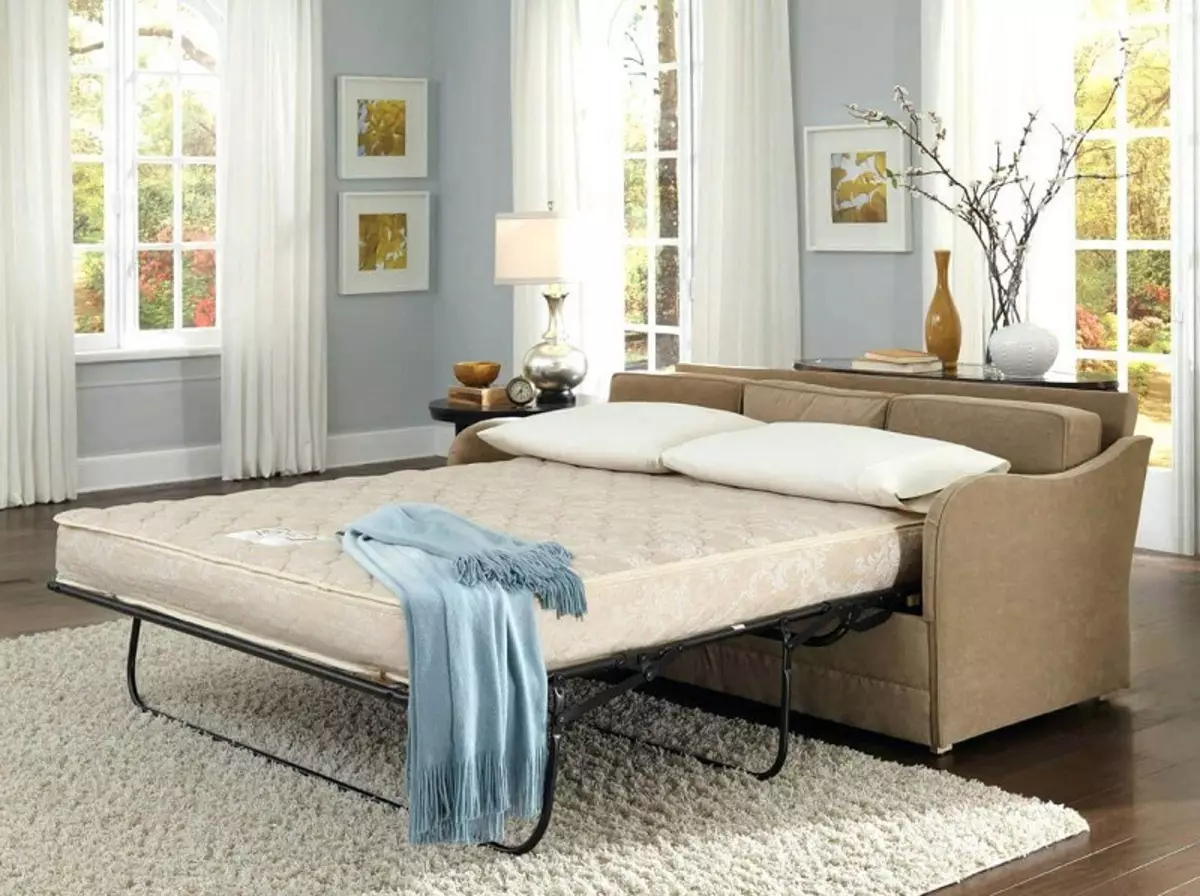 Sofa ngủ (87 ảnh): Chọn rộng 160 cm trong phòng, kích thước 160x200, 200x200 và 180x200, giường sofa với lưng cao và ghế sofa-ghế sofa 9066_49