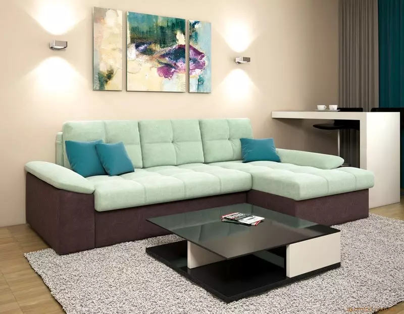 Sofa ngủ (87 ảnh): Chọn rộng 160 cm trong phòng, kích thước 160x200, 200x200 và 180x200, giường sofa với lưng cao và ghế sofa-ghế sofa 9066_68