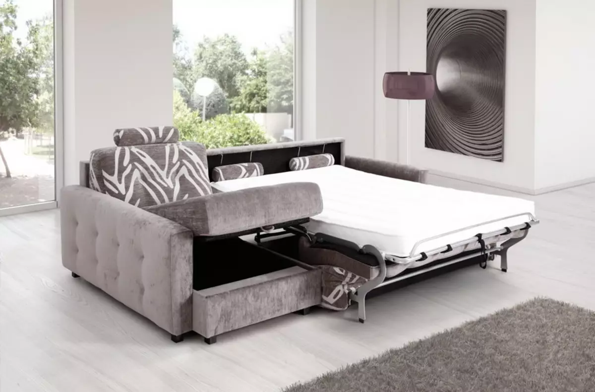 Дивани з механізмом «седафлекс»: вибираємо диван-ліжко з механізмом «американська розкладачка», кутові і вузькі моделі 9069_21
