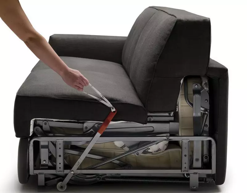 Sofos su Sedaflex mechanizmu: pasirinkite sofa lova su mechanizmu 