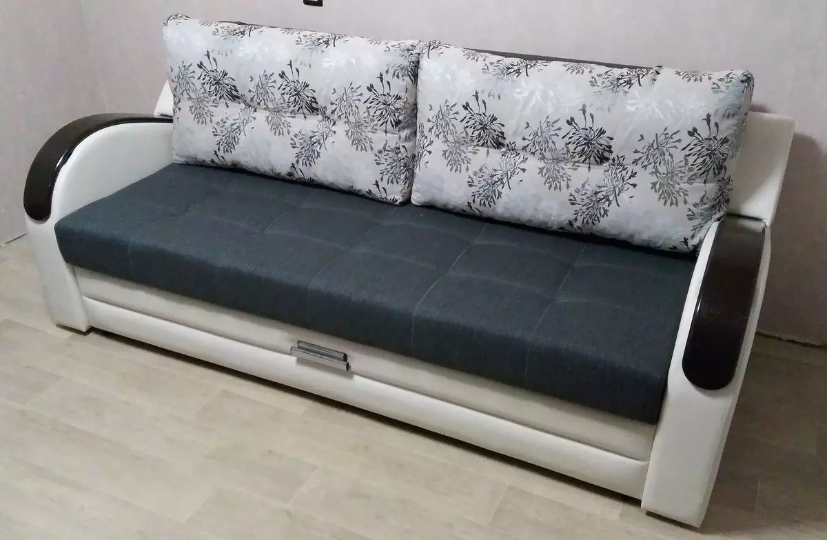 Sofa dari Pabrik Ulyanovsk (44 foto): Pilih sudut pada bingkai logam, sofa modular dan langsung dari pabrik mebel 9070_21