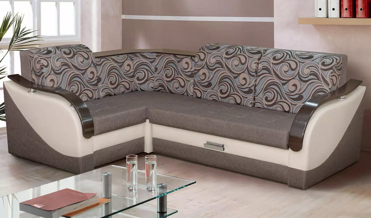 Sofa dari Pabrik Ulyanovsk (44 foto): Pilih sudut pada bingkai logam, sofa modular dan langsung dari pabrik mebel 9070_27