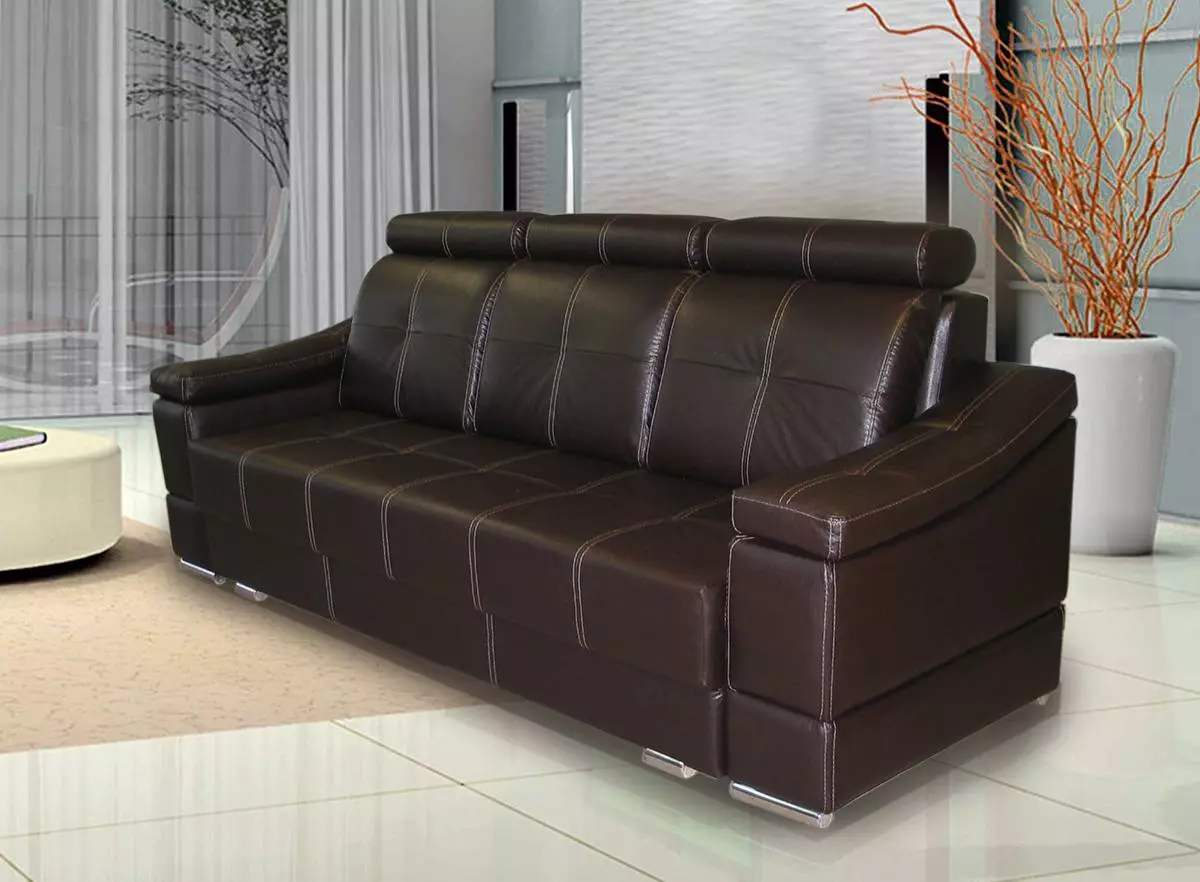 Sofa dari Pabrik Ulyanovsk (44 foto): Pilih sudut pada bingkai logam, sofa modular dan langsung dari pabrik mebel 9070_31