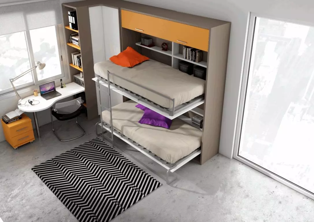 Трансформаторни дивани за маломерен апартамент (49 снимки): Най-добрите модели за една малка стая, преглед на ъглови, преки и модулни дивани, техните механизми и размери на трансформация 9079_14